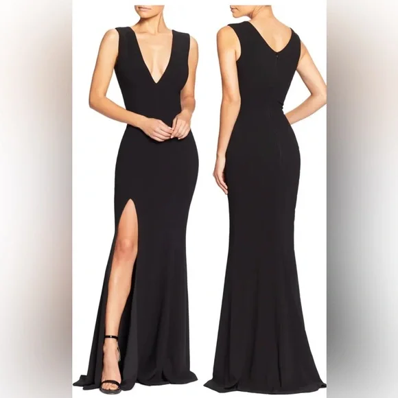 Dress the Population | Dresses | Dress The Population Sandra Plunge Crepe Trumpet Gown Size S Navy Blue | Poshmark Dress the Population | Dresses | Dress The Population Sandra Plunge Crepe Trumpet Gown Size S Navy Blue | Poshmark